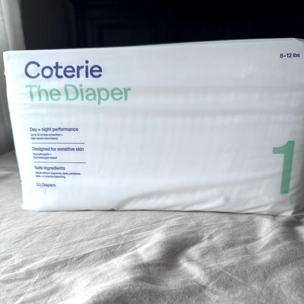 Coterie diapers pack size 1